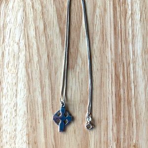 Sterling Silver Celtic Cross on 18” chain